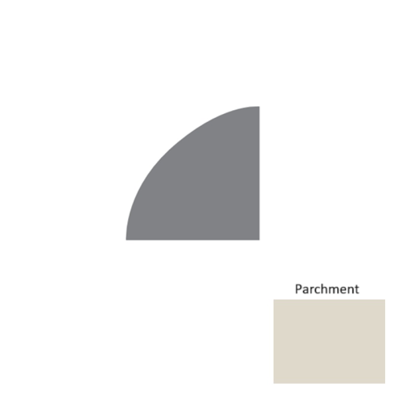 Contours Parchment Rubber Quarter Round Coil