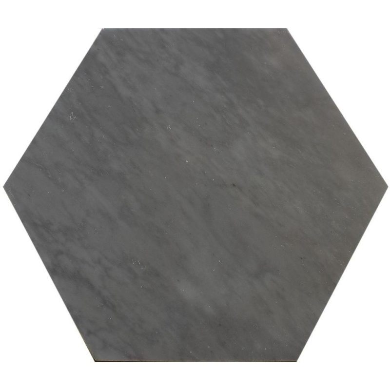 Bardiglio Imperiale Hexagon Marble Tile - Honed - 10" Hexagon