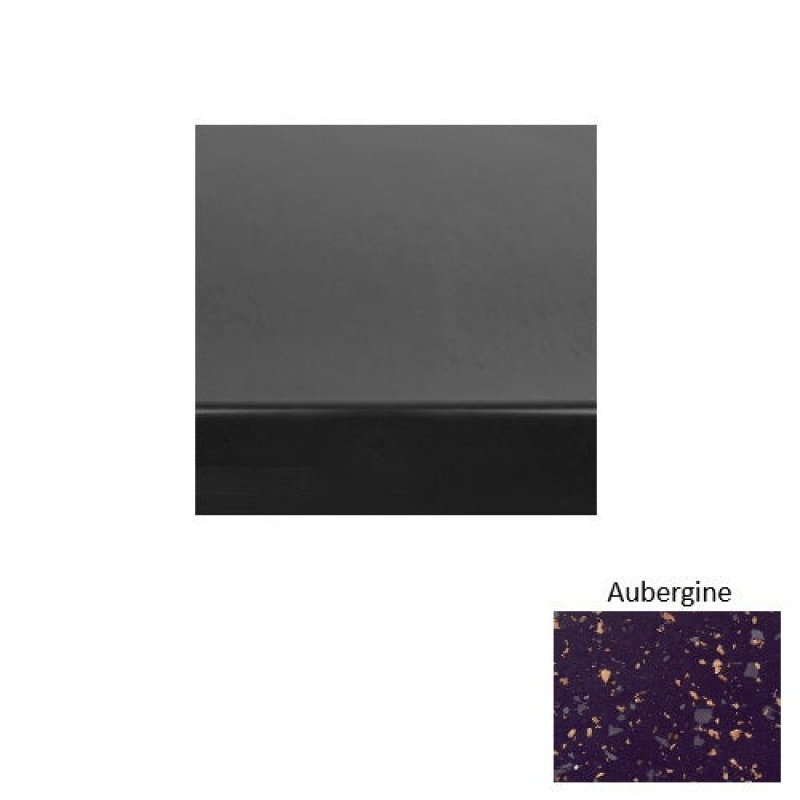 Renew 60 Aubergine Heavy Duty Rubber (Sq) Stair Tread With Dupont Kevlar - Smooth