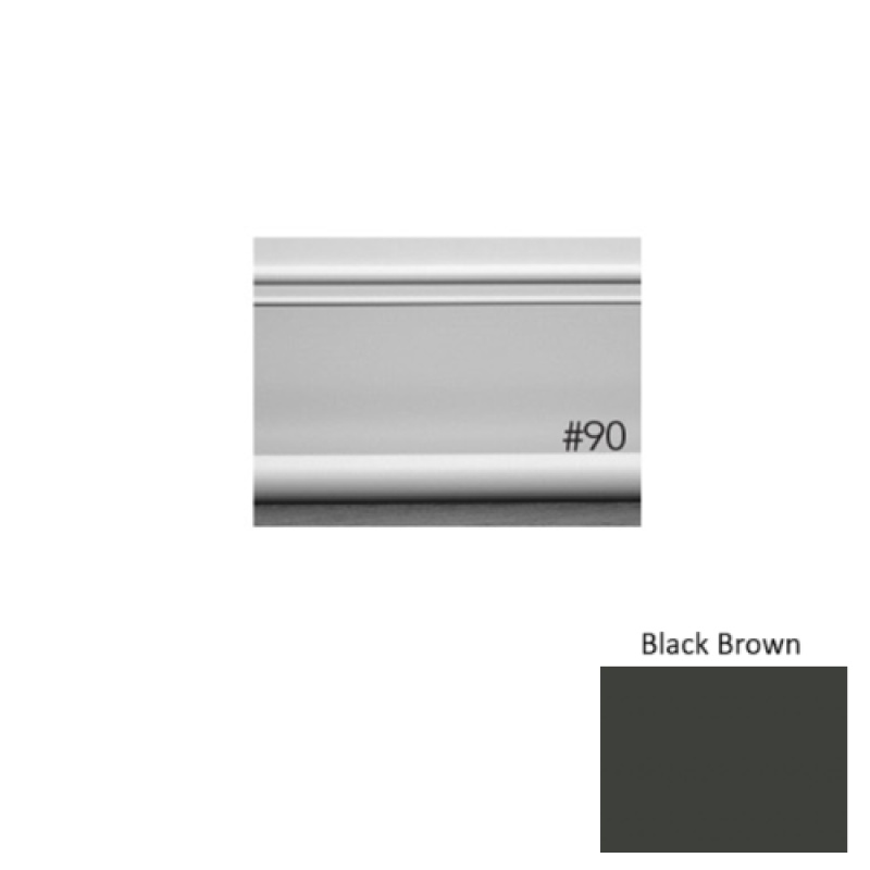 Pinnacle Plus #90 Intrigue Black Brown Rubber Coil Wall Base, 4" x 60 Ft