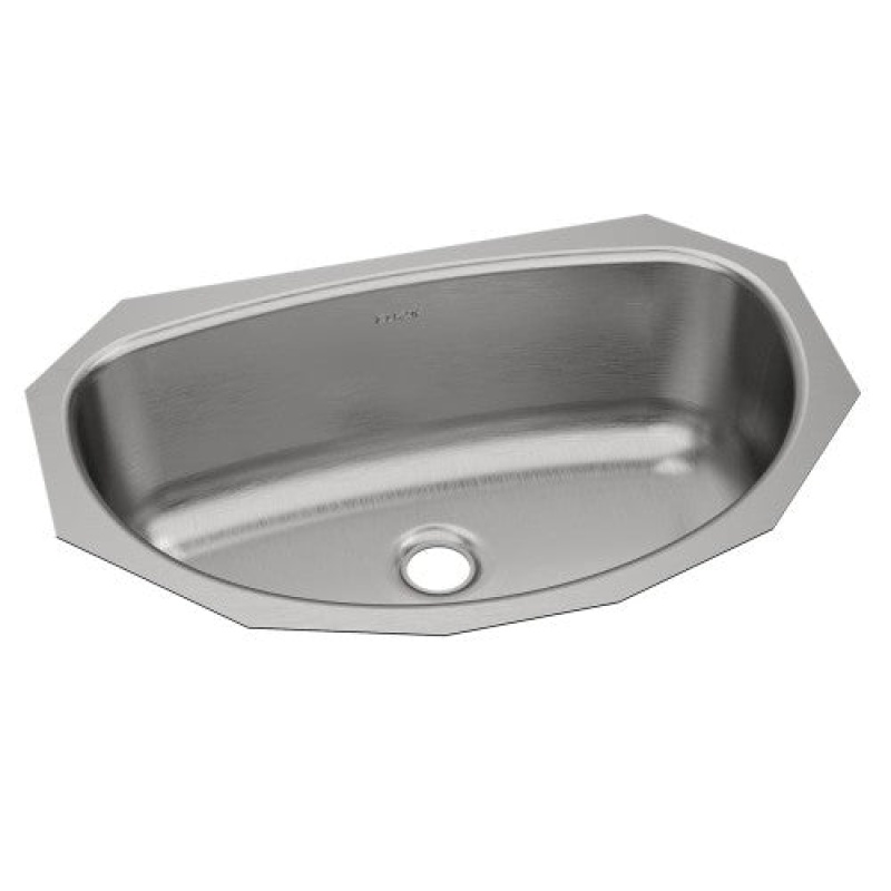 Eluh1811 Lustertone Classic Stainless Steel Undermount Single Bowl Bathroom Sink - 19 1/2" X 13 5/16" X 6 1/4" - Stainless Steel