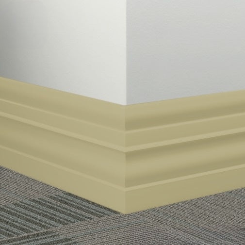 Johnsonite Iguana Rubber Millwork Contoured Wall Base - 6" X 96" X 1/4" Attache - Millwork Contoured Wall Base