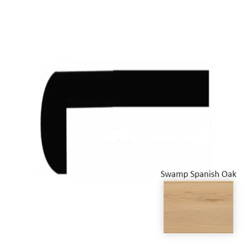 New Series Swamp Spanish Oak Laminate Wood Moulding / Trim - 12" X 49" Stair Tread - Embossed