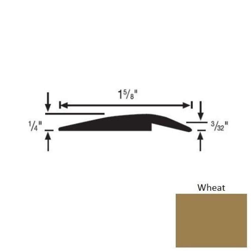Flextones Wheat Vinyl 156 Underslung Reducer