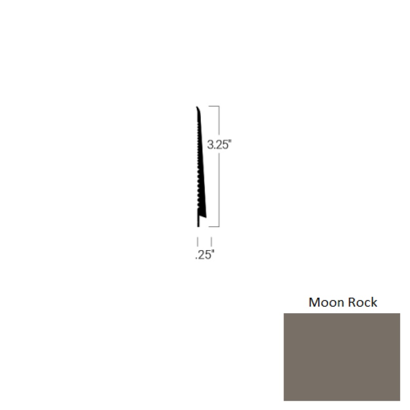 Johnsonite Moon Rock Rubber Tightlock Carpet Rubber Base