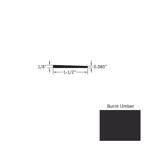 Burnt Umber Vinyl Moulding / Trim Reducer