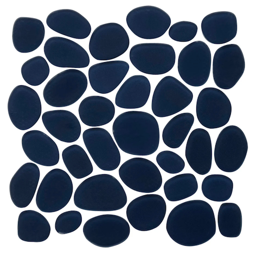 Glass Essentials Midnight Glass Mosaic - Spindrift - 11 3/4" x 11 3/4"