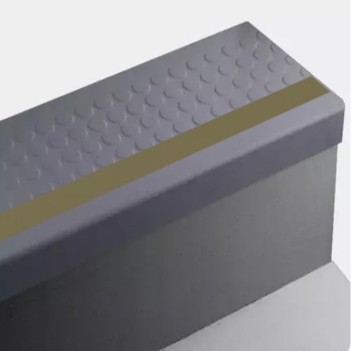 Johnsonite Blue Intensity Raised Round Rubber Moulding / Trim
