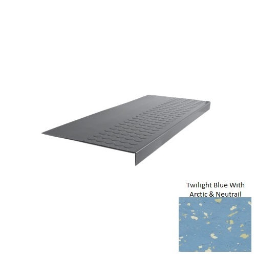 Twilight Blue Rubber Stair Tread 15" x 72"