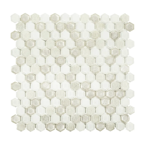 Suite Glass Diamond Glass Mosaic - 5/8" Hexagon - Multi Finish