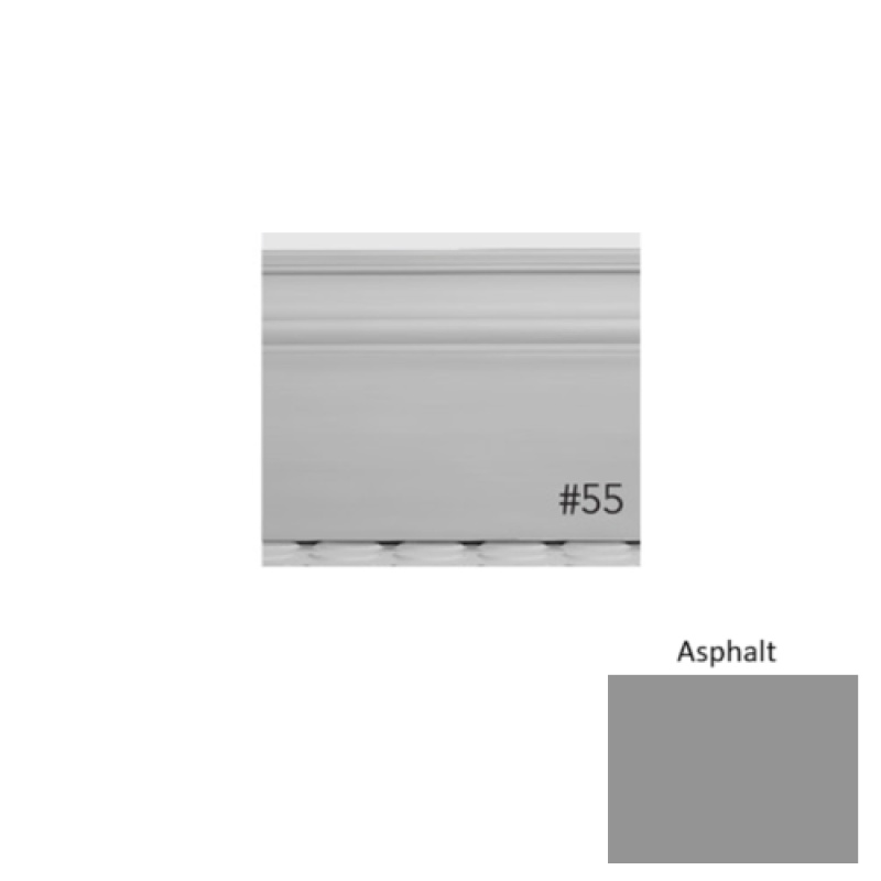 Pinnacle Plus #55 Nobility Asphalt Rubber Wall Base - 5 1/2" X 8 Ft