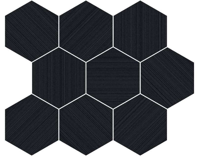 Neostile 2.0 Grafite Porcelain Mosaic - Hexagon - Matte
