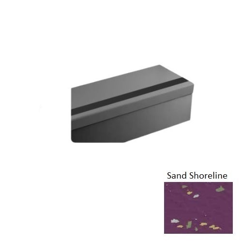 Sand Shoreline Hammered Extended Depth Rubber Stair Tread