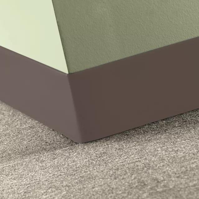 Johnsonite Cinnamon Rubber Moulding / Trim – 4" Inside Corner