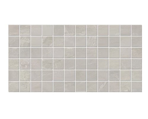 Bryne Mist Ceramic Mosaic - 2" X 2" Stacked - Matte