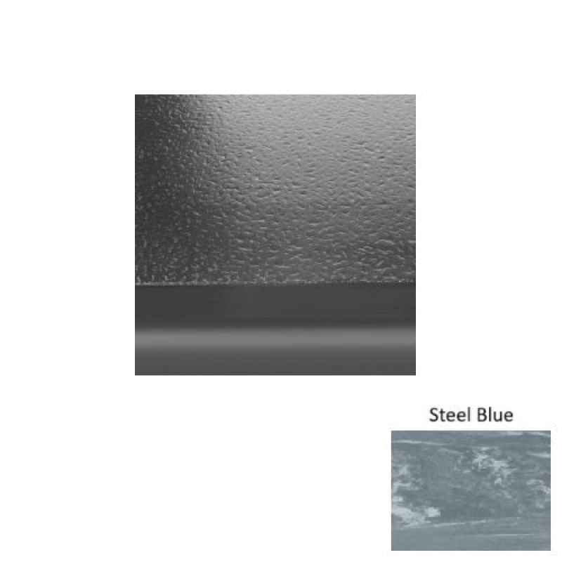 Marbleized Steel Blue Hammered Rubber Stair Tread With Riser