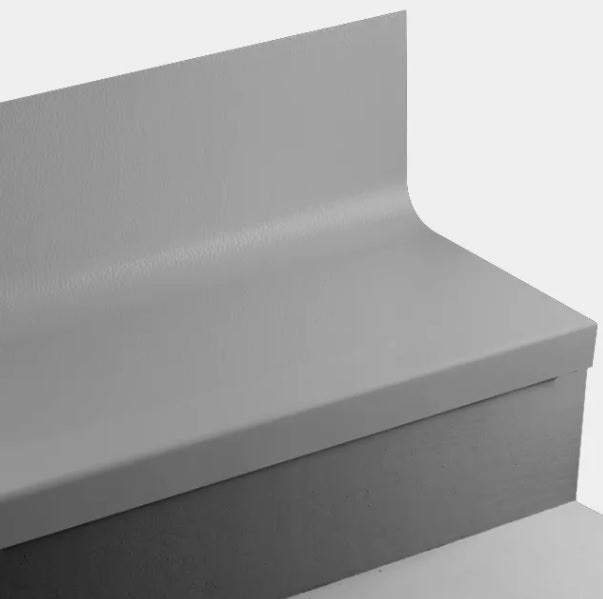Johnsonite Mink Hammered Rubber Angle Fit Stair Tread With Riser