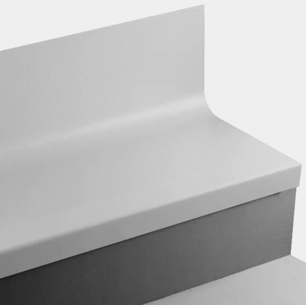 Johnsonite Platinum Hammered Rubber Stair Tread with Riser