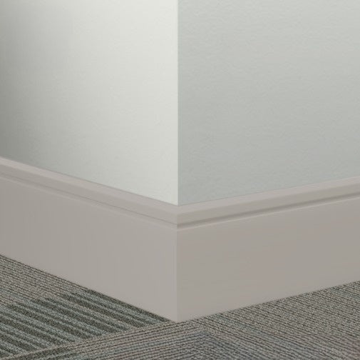 Silver Grey Rubber Millwork Contoured Wall Base
