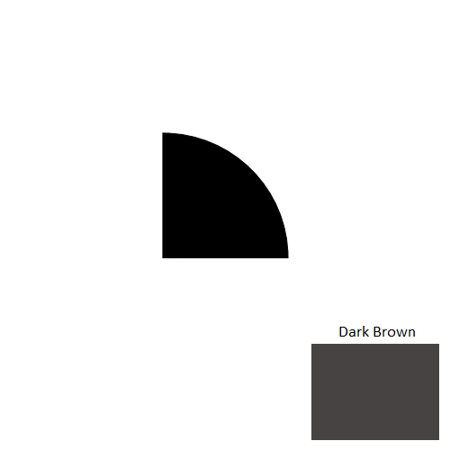 Johnsonite Dark Brown Rubber Moulding / Trim