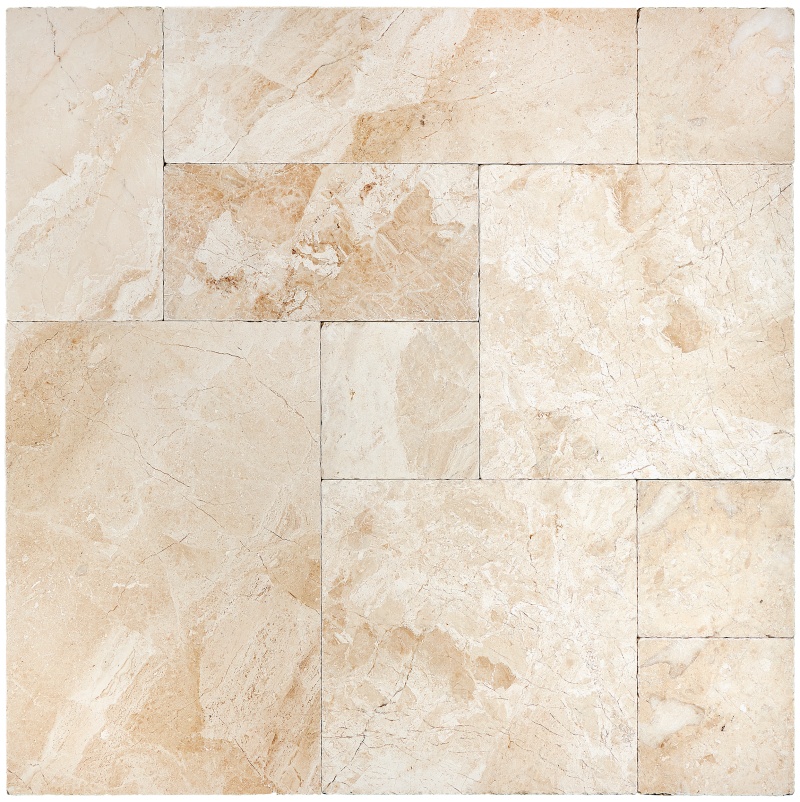 Diano Royal Marble Versailles Pattern - Tumbled - Various Sizes