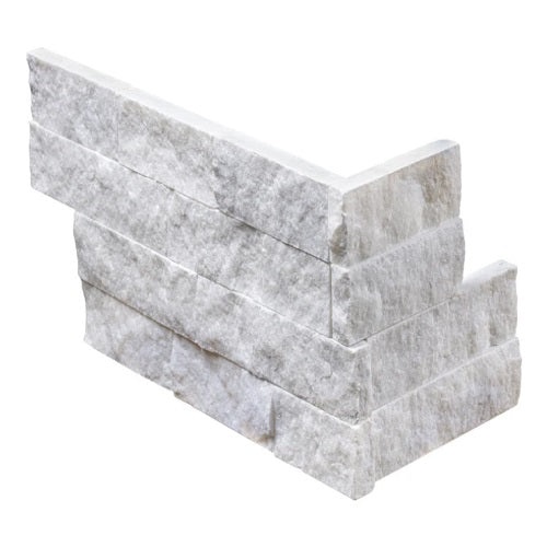 Structure Ibiza Marble Ledgestone Corner - Split Face - 6" X 6"