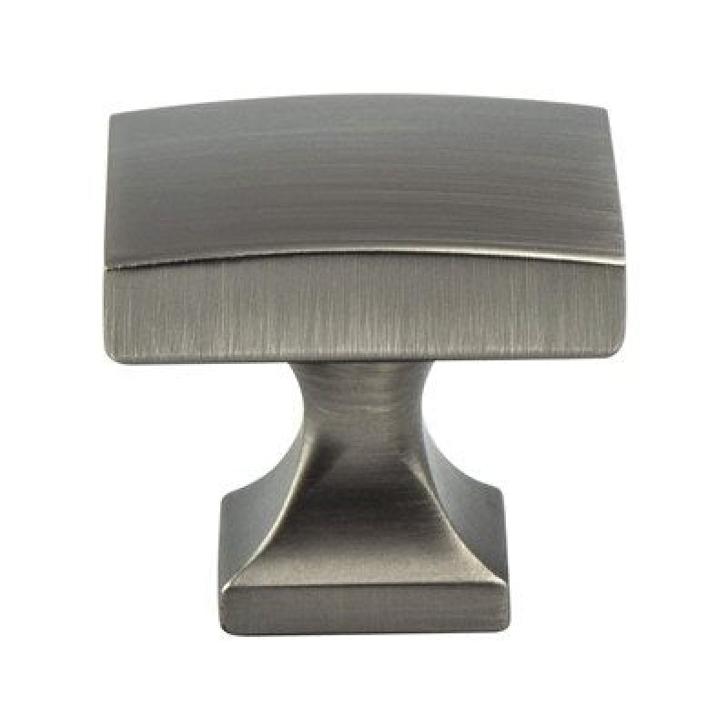 Berenson Epoch Edge Zinc Cabinet Knob - Vintage Nickel - 1 3/8" Length