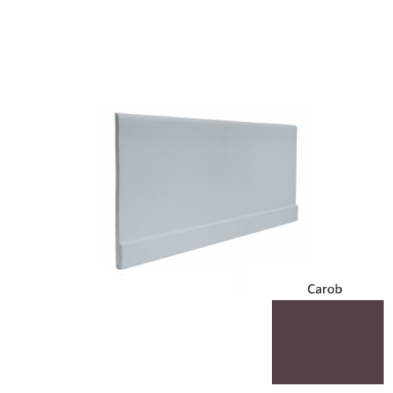 Contours #00 Simplicity Carob Rubber Profiled Wall Base - Satin - 4" X 8 Ft