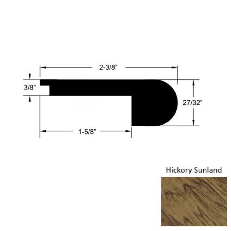 El Paso Hickory Sunland Round Stair Nose
