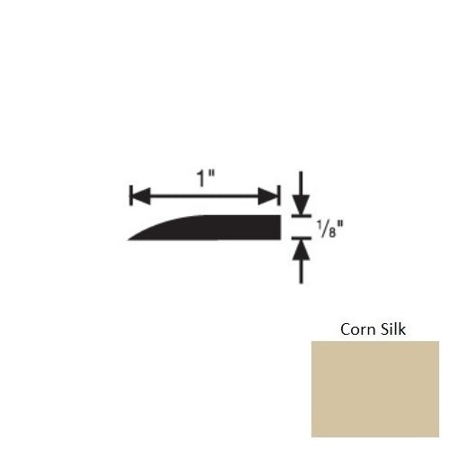 Flextones Corn Silk Vinyl Tile Reducer Strip