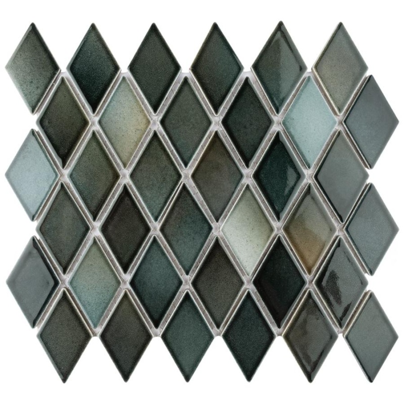 Hudson Kite Stormy Night Porcelain Mosaic - Diamond - Glossy