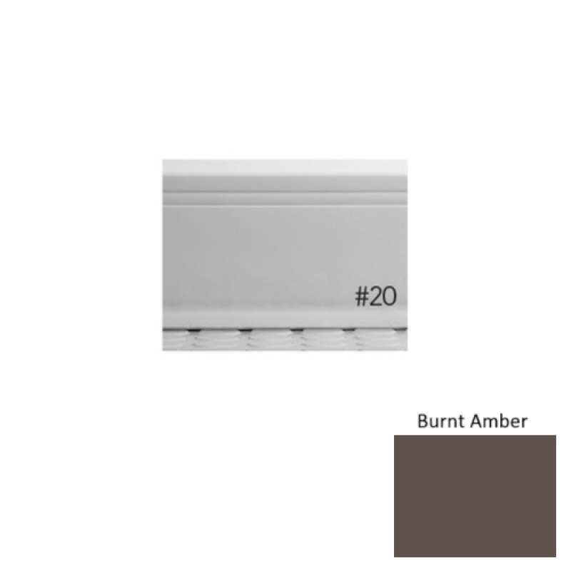 Pinnacle Plus #20 Draft Burnt Amber Rubber Coil Wall Base