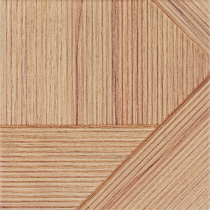 Dune Stripes Mix Teak Ceramic Tile - Matte - 10" X 10"