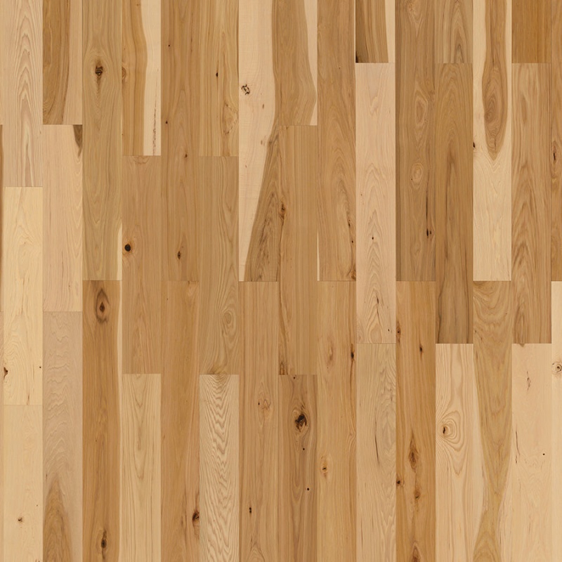 American Traditional Classics Hickory Natural Engineered Hardwood Flooring - Smooth Glaze Tek - 5" X Random Lengths