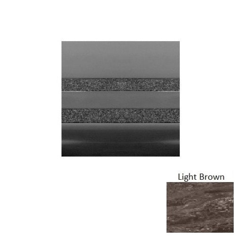 Marbleized Light Brown Rubber Stair Tread