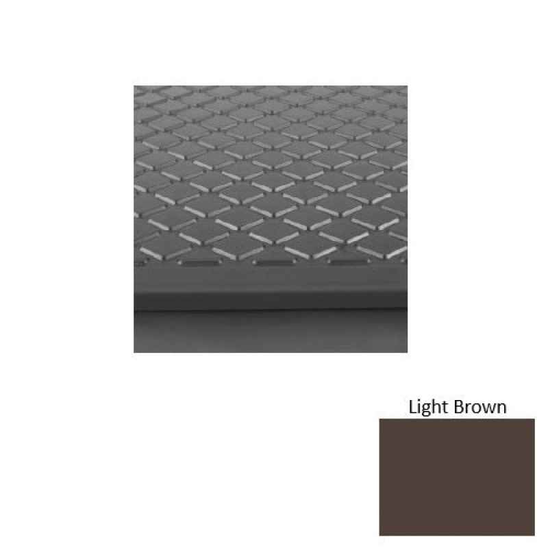 Solid 31 Light Brown Diamond Rubber Stair Tread