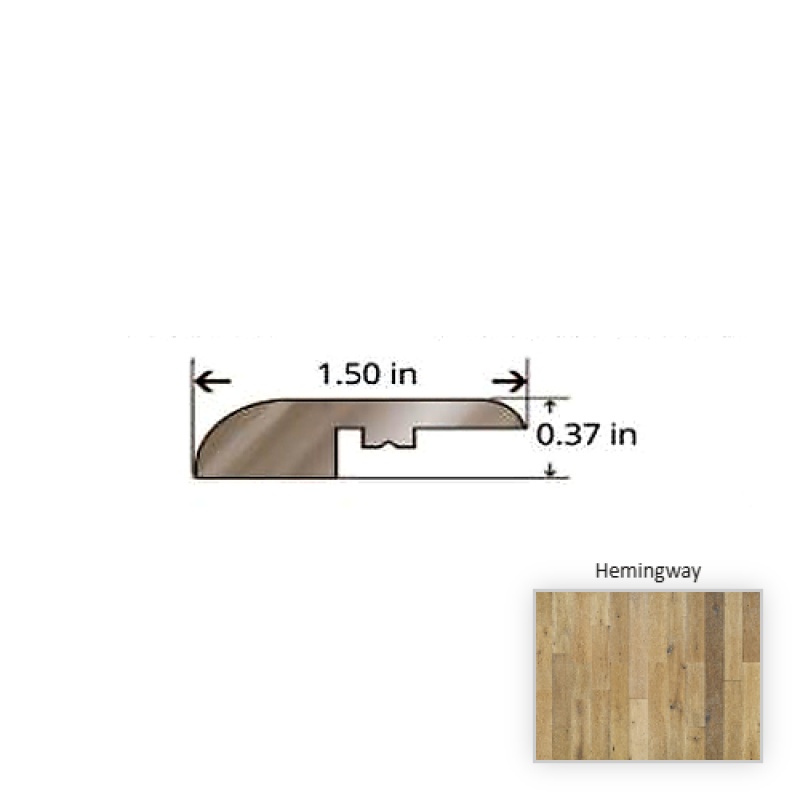 Novella Oak Hemingway Hardwood Moulding / Trim - 84.25" Reducer - Nu Oil