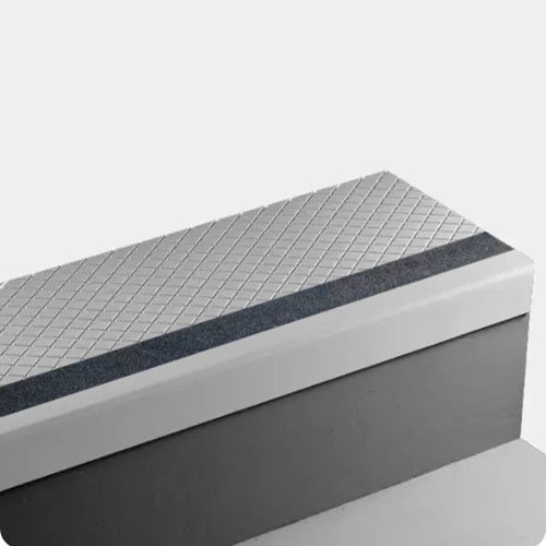 White Diamond Rubber Angle Fit Stair Tread