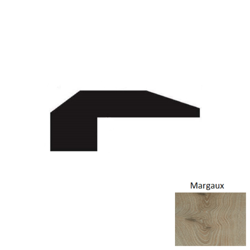 Mediterranean Margaux Hardwood Moulding / Trim - 2" x 90" Reducer - Wire Brushed