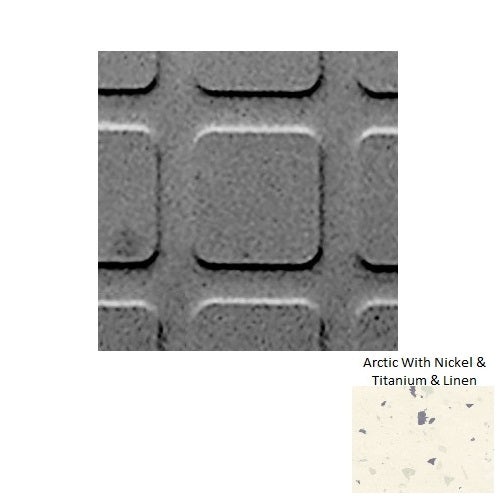 Spextones Arctic Textured Rubber Tile 18" x 18"