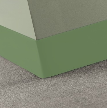Johnsonite Glenhaven Rubber Traditional Duracove Thermoplastic Wall Base - 6" X 48" X 1/8" Toeless - Traditional Duracove Thermoplastic Wall Base