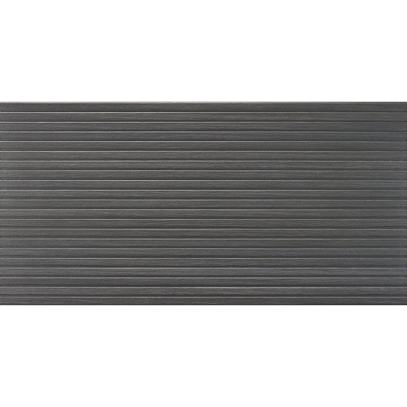 Zen Deco Black Porcelain Tile - Matte - 24" X 48"