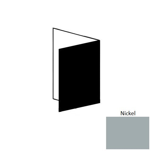 Vcb Nickel Thermoplastic Vinyl Moulding Trim – .080" x 4" Straight Base Inside Corner