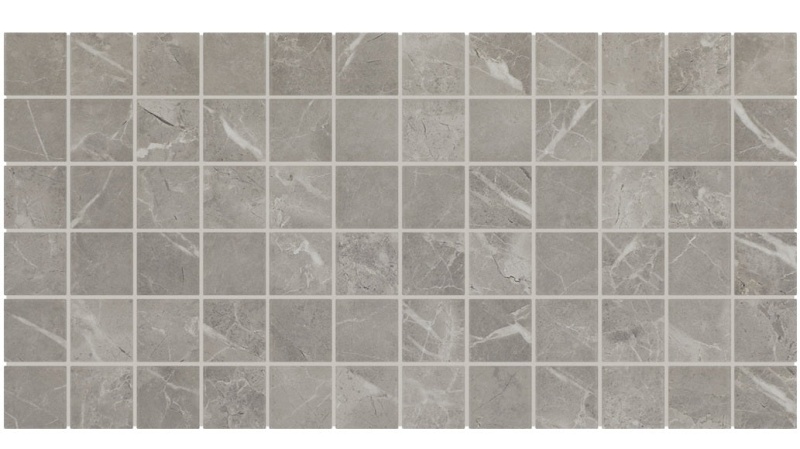 Core Fundamentals Platinum Dove Straight Joint Ceramic Mosaic - 2" X 2" - Matte