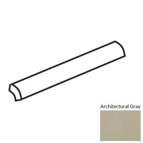 Color Wheel Classic Architectural Gray Ceramic Wall Trim