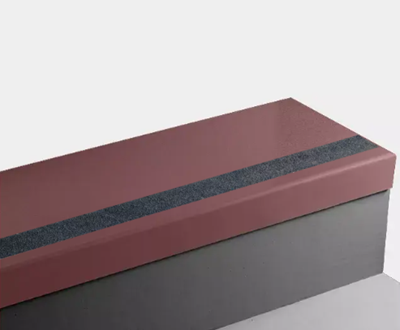 Johnsonite Flame Fast Lane Textured Rubber Angle-Fit Stair Tread