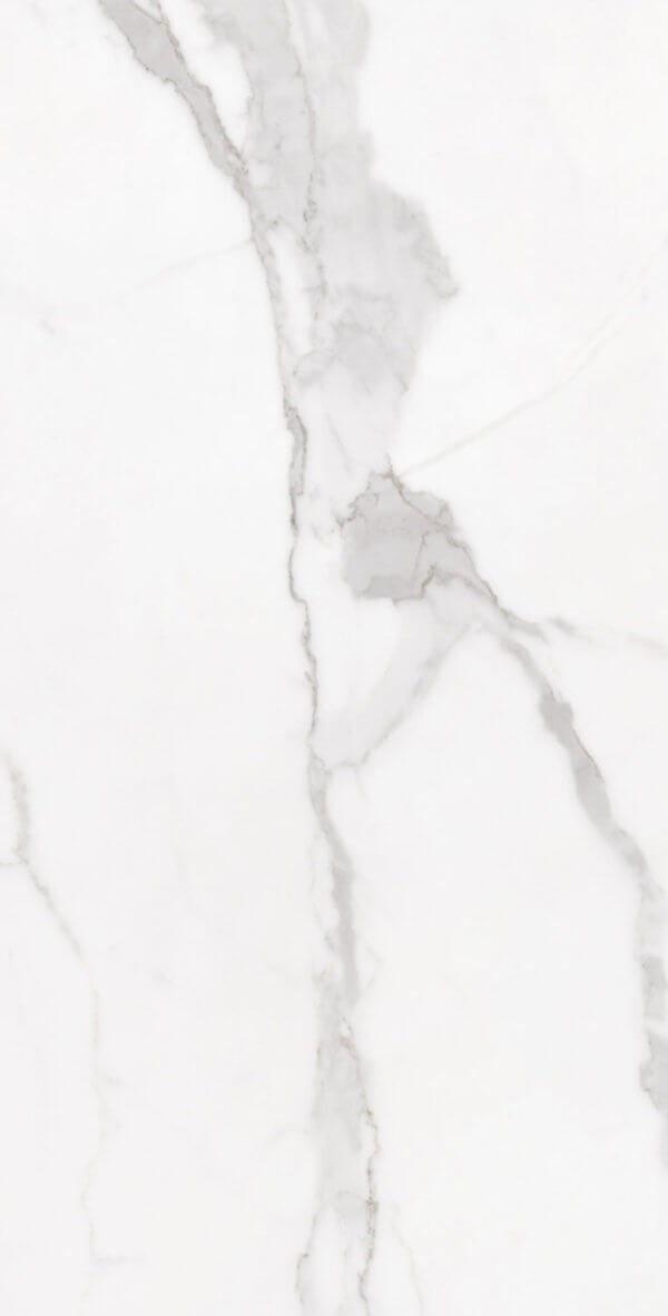 Statuario Luxe White Porcelain Tile - Polished - 24" X 48"