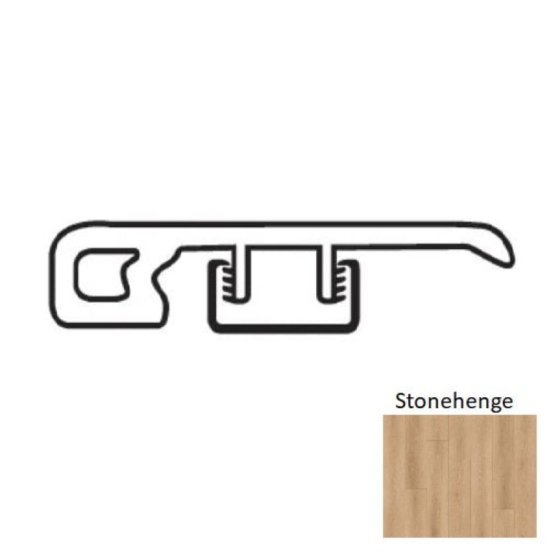 Natural Beauty Max 7 Colonial Stonehenge Luxury Vinyl End Cap