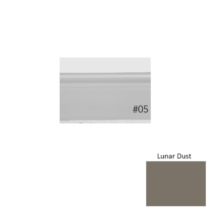 Pinnacle Plus #05 Contrive Lunar Dust Rubber Coil Wall Base - 2 1/2" X 60 Ft