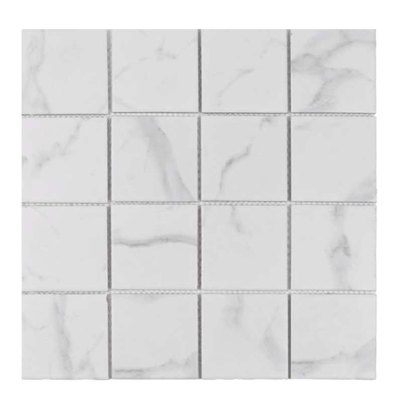 Gallery Marble Satin Porcelain Mosaic - 3" X 3" - Matte